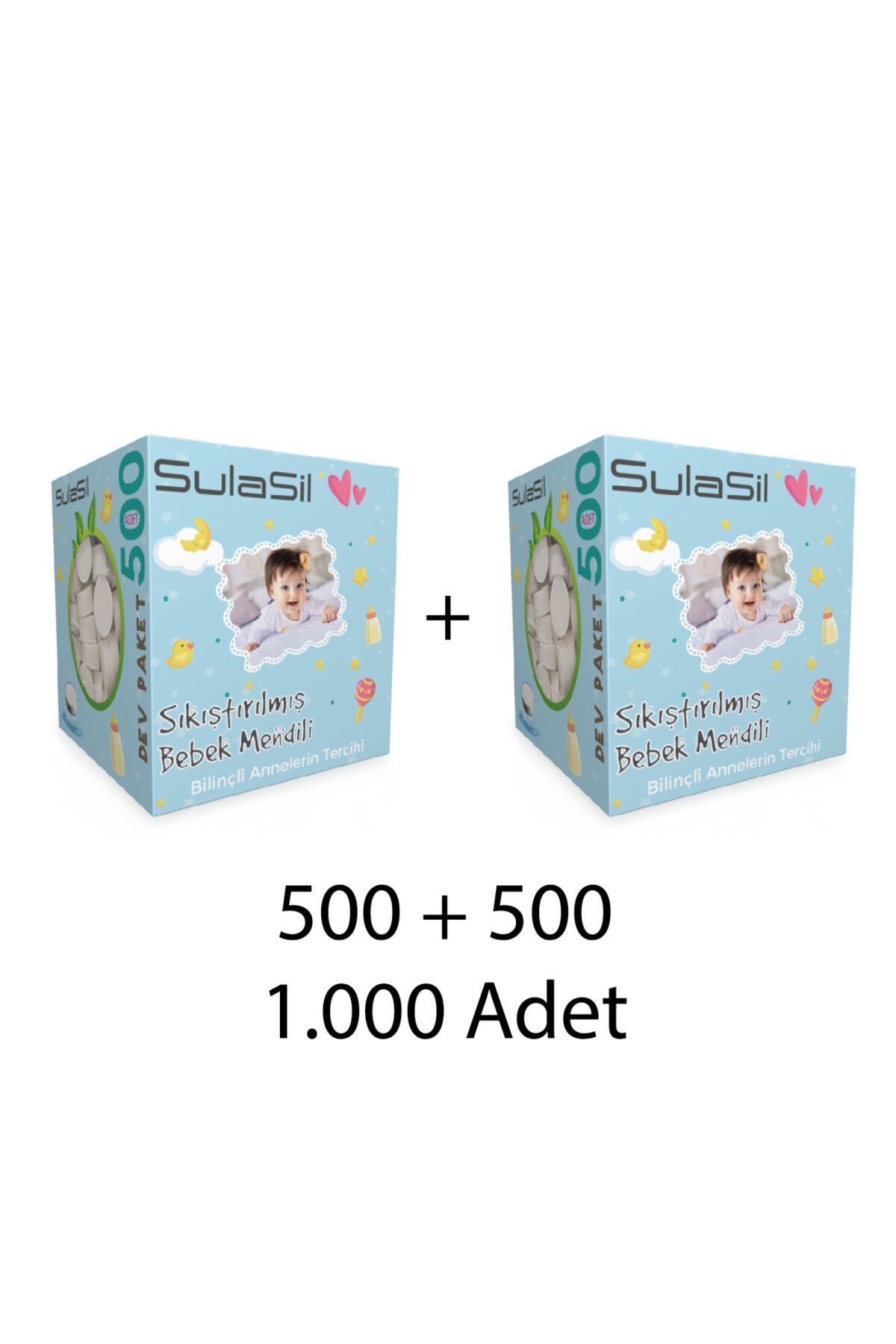 Sıkıştırılmış Bebek Mendili 1000 Adet