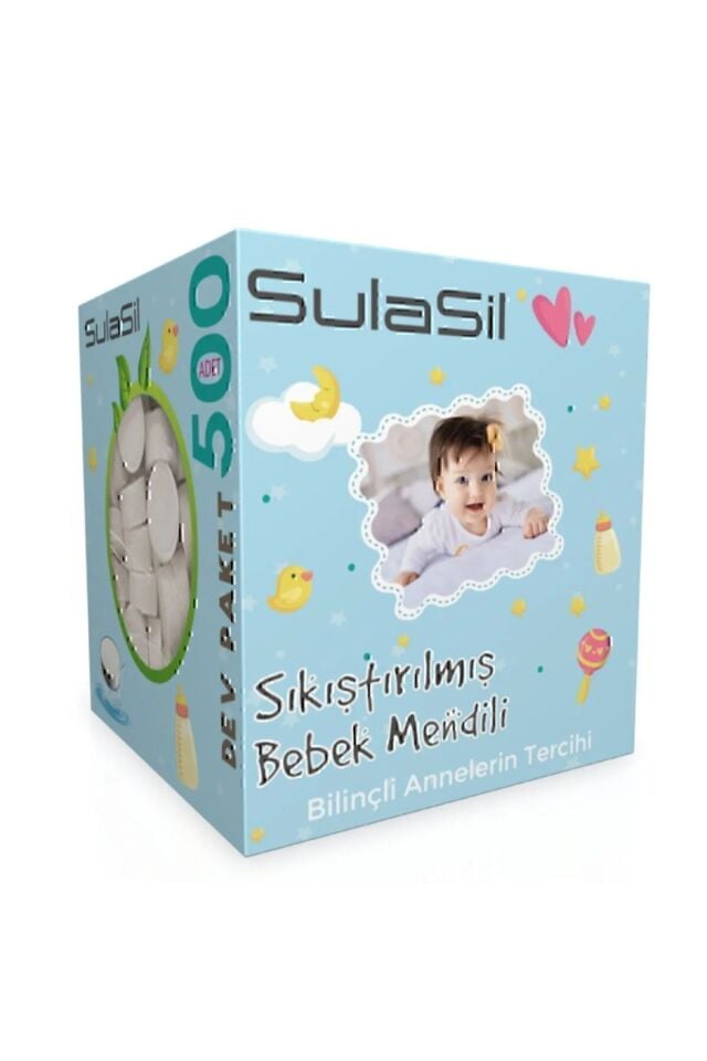 Sıkıştırılmış Bebek Mendili 500 Adet